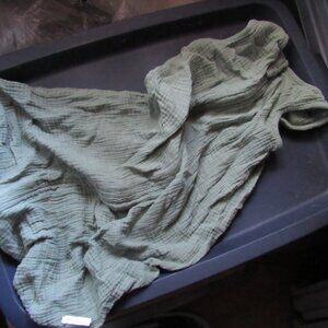 Green Muslin Baby Sleepsack Sleeper Sleeping Bag Size Small
